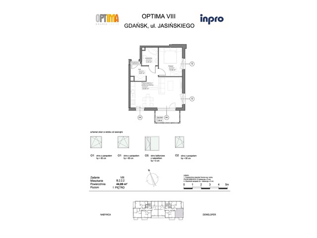 Mieszkanie w inwestycji Optima, symbol B.2.2.2 » nportal.pl