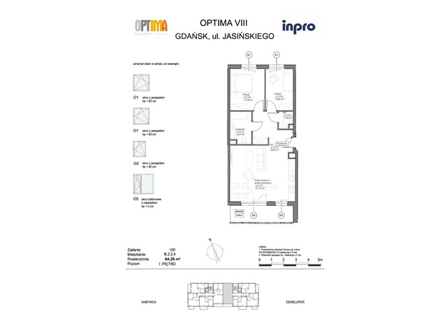 Mieszkanie w inwestycji Optima, symbol B.2.2.4 » nportal.pl