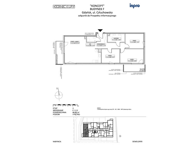 Mieszkanie w inwestycji Koncept, symbol F-F.1.2.2 » nportal.pl