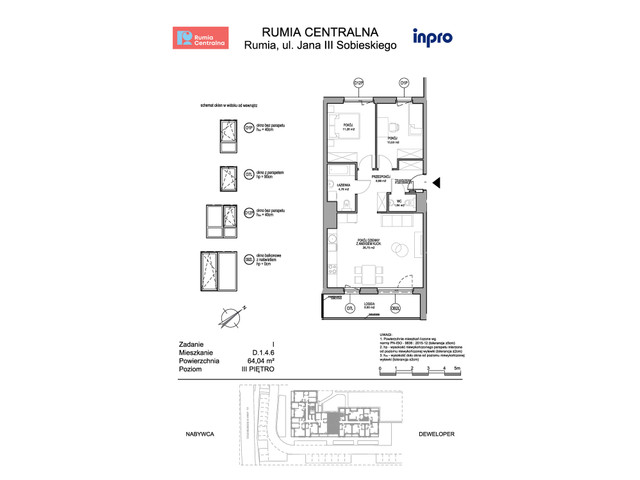 Mieszkanie w inwestycji Rumia Centralna, symbol D.1.4.6 » nportal.pl