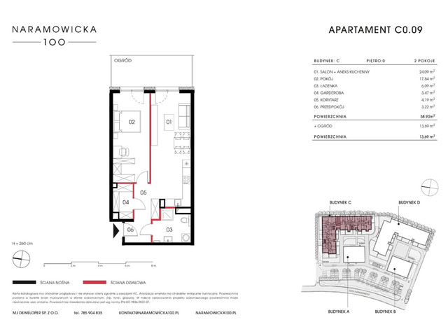 Mieszkanie w inwestycji Naramowicka 100, symbol C-C0.09 » nportal.pl