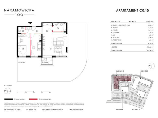 Mieszkanie w inwestycji Naramowicka 100, symbol C-C0.15 » nportal.pl