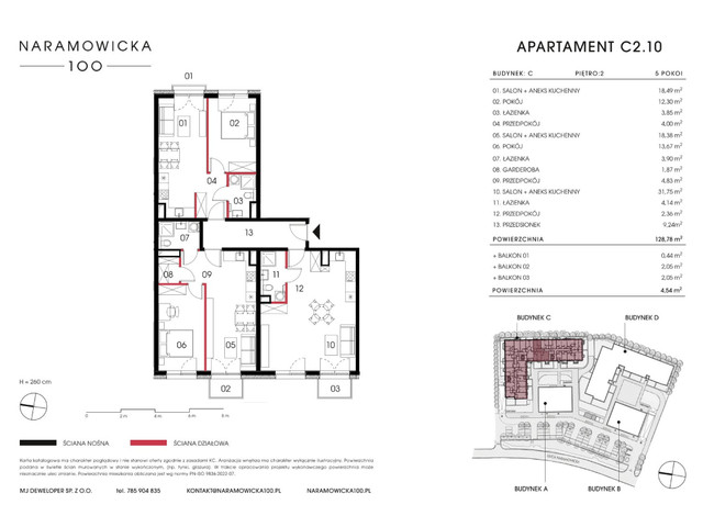 Mieszkanie w inwestycji Naramowicka 100, symbol C-C2.10 » nportal.pl