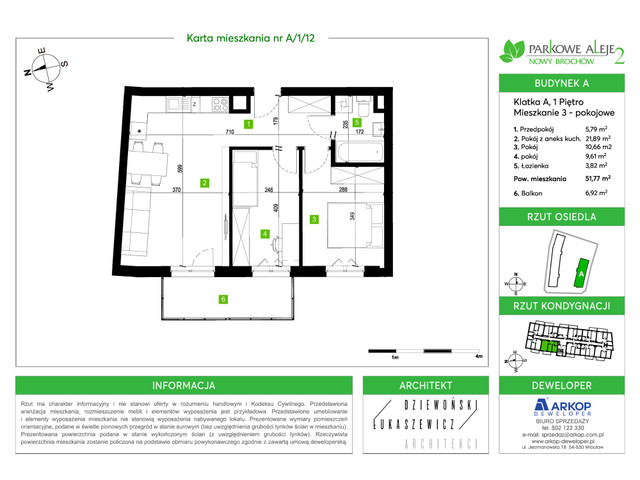 Mieszkanie w inwestycji Osiedle Parkowe Aleje 2, symbol A-A/1/12 » nportal.pl