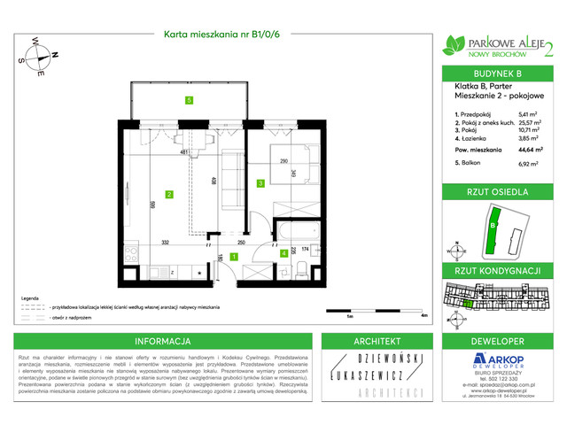 Mieszkanie w inwestycji Osiedle Parkowe Aleje 2, symbol B1-B1/0/6 » nportal.pl