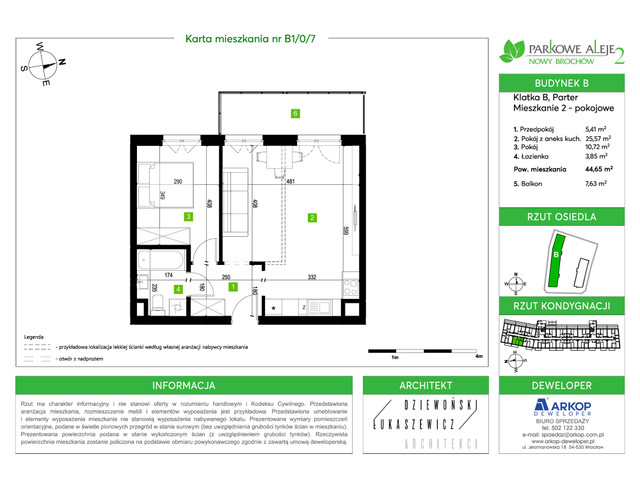 Mieszkanie w inwestycji Osiedle Parkowe Aleje 2, symbol B1-B1/0/7 » nportal.pl