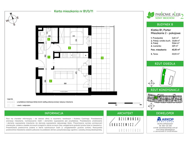 Mieszkanie w inwestycji Osiedle Parkowe Aleje 2, symbol B1-B1/0/11 » nportal.pl