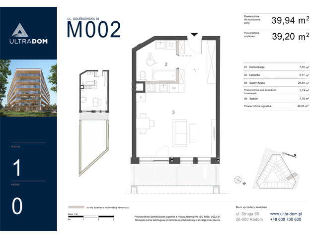 Mieszkanie w inwestycji Ultradom, symbol M002 » nportal.pl