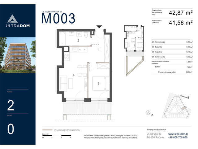 Mieszkanie w inwestycji Ultradom, symbol M003 » nportal.pl