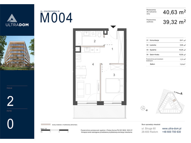 Mieszkanie w inwestycji Ultradom, symbol M004 » nportal.pl