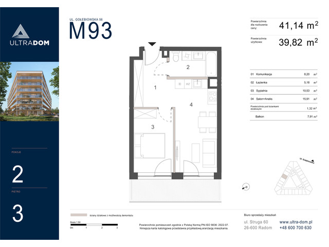 Mieszkanie w inwestycji Ultradom, symbol M093 » nportal.pl