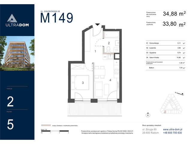 Mieszkanie w inwestycji Ultradom, symbol M149 » nportal.pl