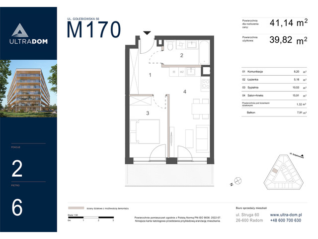 Mieszkanie w inwestycji Ultradom, symbol M170 » nportal.pl