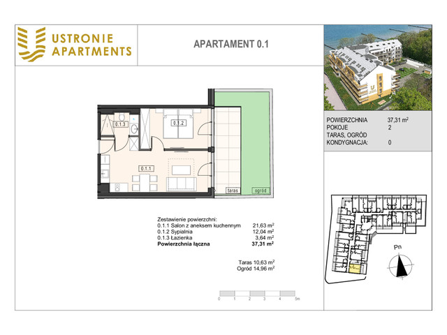 Mieszkanie w inwestycji Ustronie Apartments, budynek Deluxe, symbol 0_1 » nportal.pl