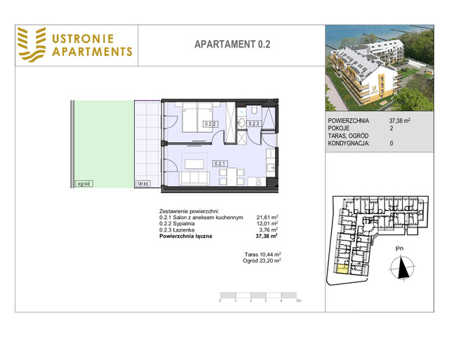 Mieszkanie w inwestycji Ustronie Apartments, budynek Deluxe, symbol 0_2 » nportal.pl