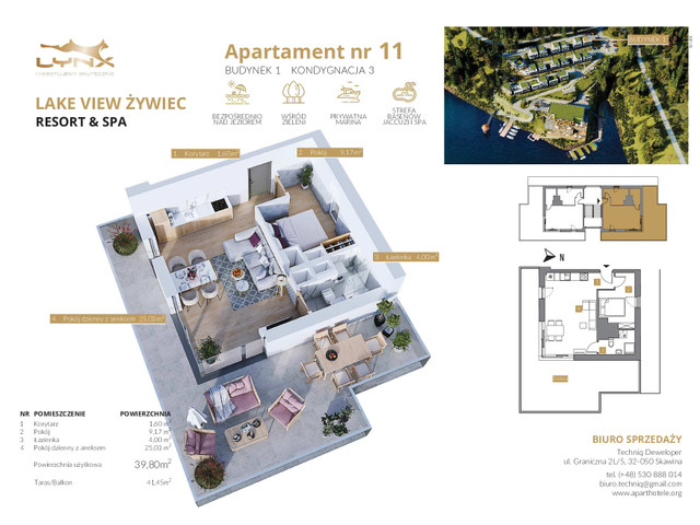 Mieszkanie w inwestycji LAKE VIEW ŻYWIEC RESORT & SPA, symbol B1/11 » nportal.pl