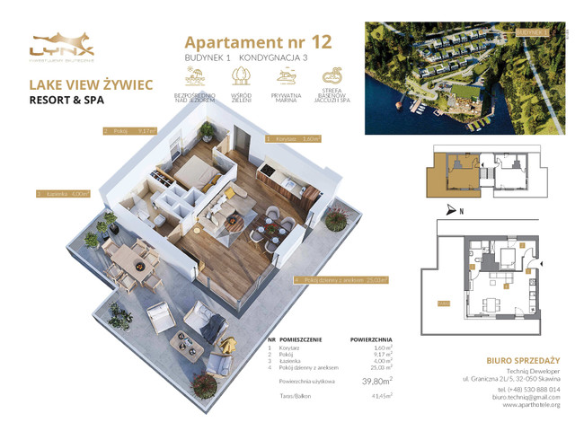 Mieszkanie w inwestycji LAKE VIEW ŻYWIEC RESORT & SPA, symbol B1/12 » nportal.pl