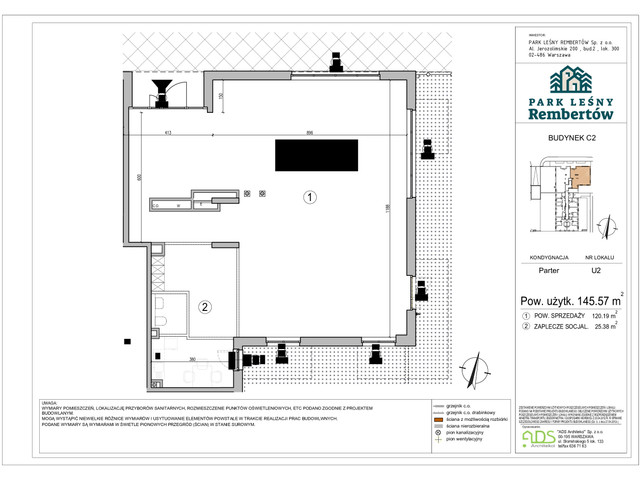 Komercyjne w inwestycji Park Leśny Rembertów, symbol C2.U2 » nportal.pl