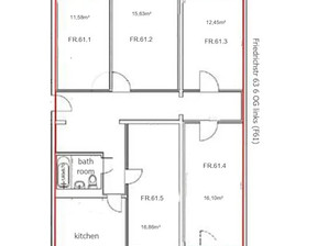 Kawalerka do wynajęcia, Niemcy Berlin Friedrichstraße, 967 dolar (3779 zł), 16 m2, 101126177