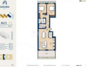 Mieszkanie na sprzedaż, Portugalia Vila Nova De Gaia, 479 943 dolar (1 857 379 zł), 98 m2, 99916403