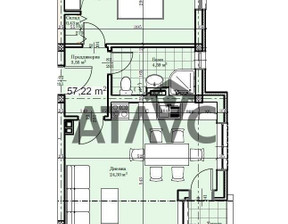 Mieszkanie na sprzedaż, Bułgaria Пловдив/plovdiv Прослав/Proslav, 63 059 dolar (263 589 zł), 65 m2, 100725488