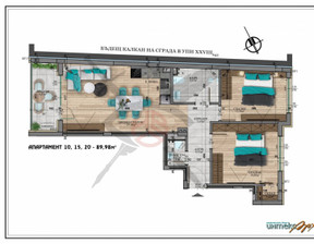 Mieszkanie na sprzedaż, Bułgaria София/sofia Студентски град/Studentski grad, 220 089 dolar (900 165 zł), 105 m2, 101576014