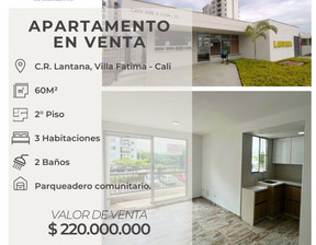 Mieszkanie na sprzedaż, Kolumbia Cali Hacienda Kachipay, Cl. 60b #119 a - 51, Villa Fatima, Cali, Valle del , 49 756 dolar (203 999 zł), 60 m2, 102732797